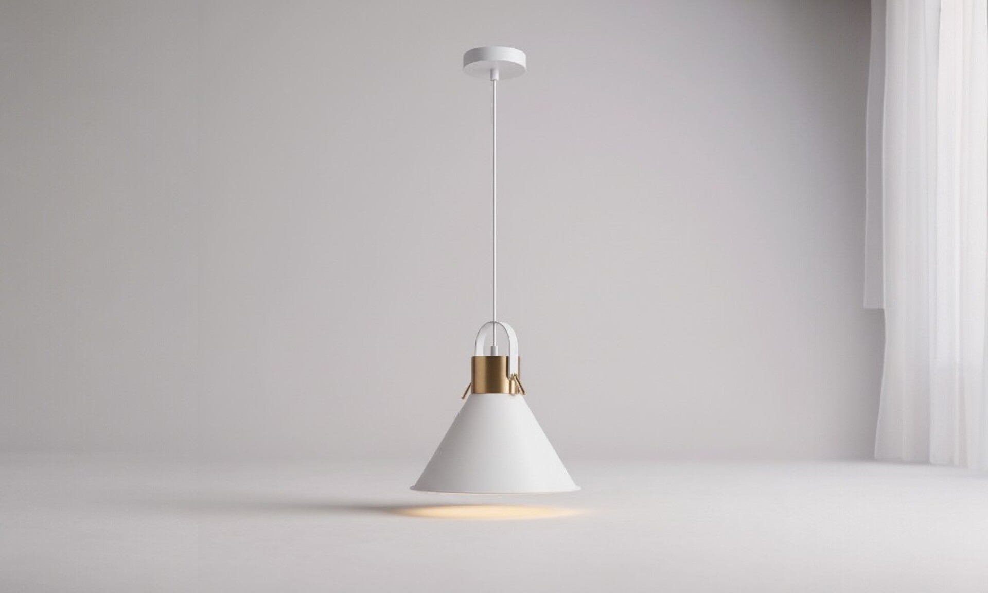 Luminaria De Ambiente Blanca 1374-1 