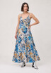 Vestido Estampado Celeste