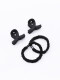 BROCHES Y COLEROS PACK X 4 NEGRO
