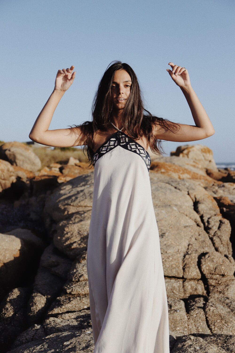 Kerchieff Dress Largo Beige