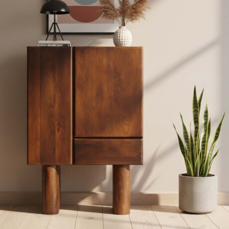 APARADOR ALTO MADERA-DE-MANGO MARRON PARKER