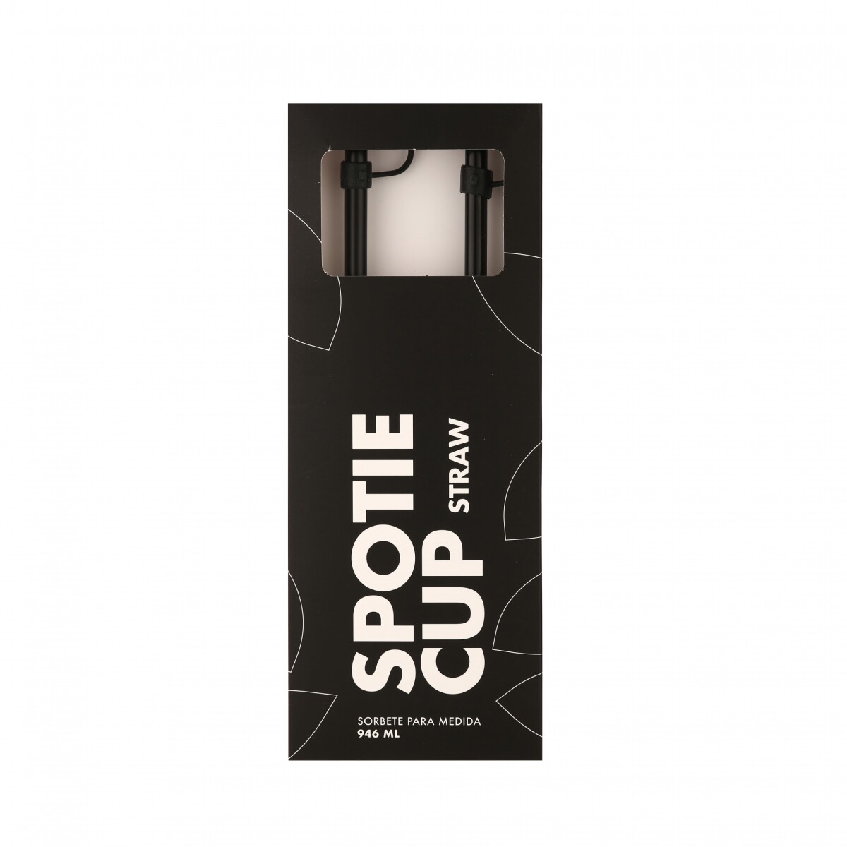 Spotie Cup Straw 946ml - Negro 