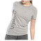 Remera de Mujer Umbro Vertical Dama Gris Melange - Negro