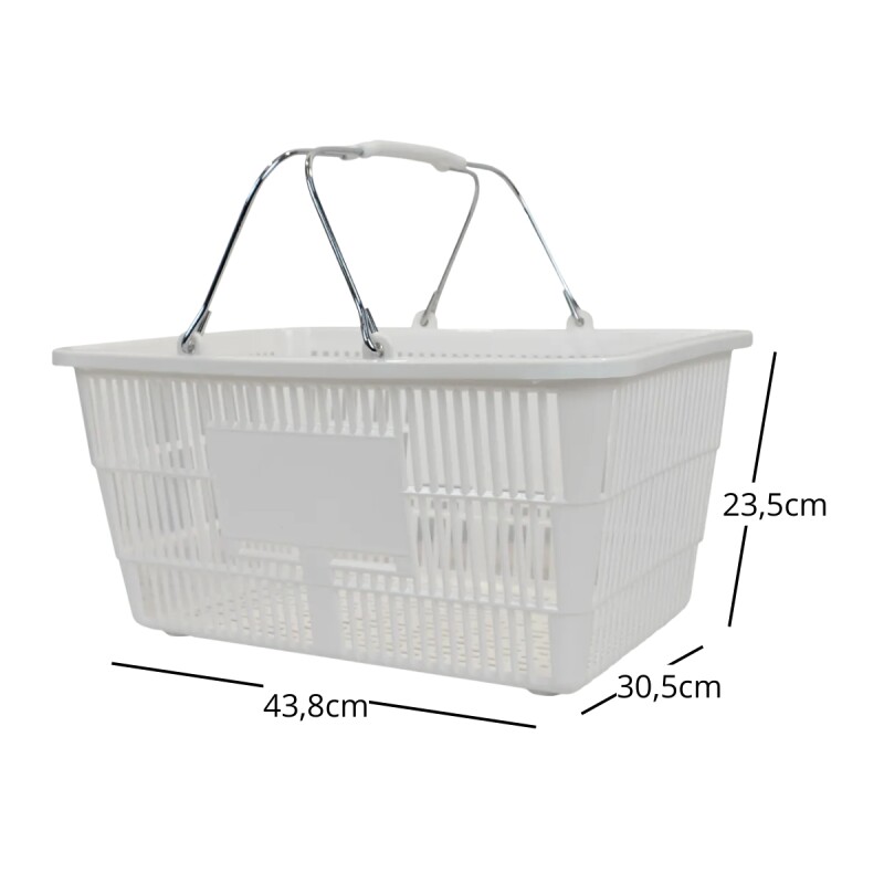 Canasto supermercado BLANCO