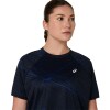 Polo Running Road Lite-Show Ss Top Mujer Performance Black/dark Cobalt