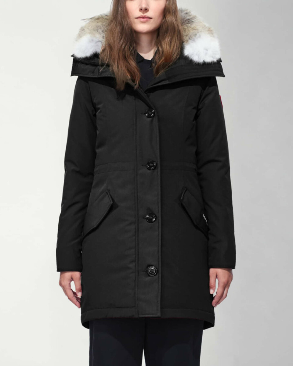 Canada Goose -Campera con capucha, Rossclair Parka - Negro 