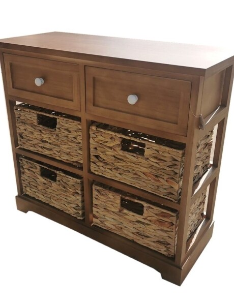 MUEBLE 2 CAJONES 4 CESTOS JACINTO 67x29x61CM MIEL MUEBLE 2 CAJONES 4 CESTOS JACINTO 67x29x61CM MIEL