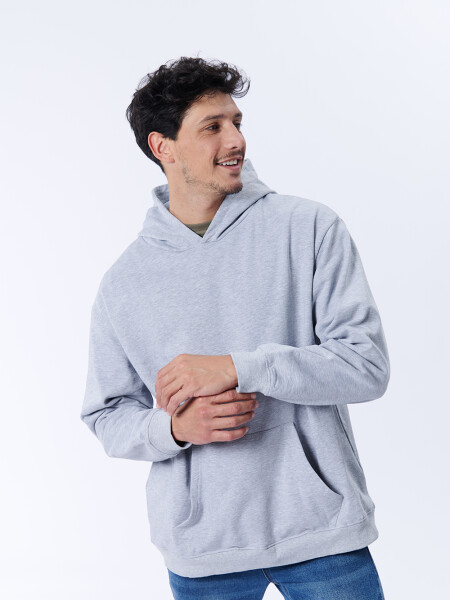 Canguro deportivo oversize Gris Melange