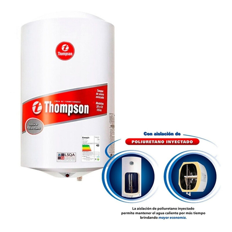 Calefón Termotanque Eléctrico Thompson Cilindrico 30 Litros Calefón Termotanque Eléctrico Thompson Cilindrico 30 Litros