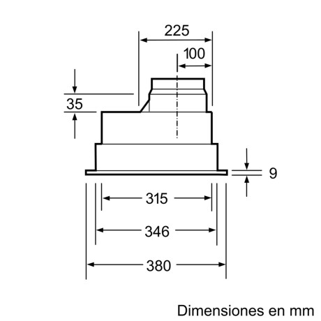 Campana de integración Bosch 53cm Campana de integración Bosch 53cm