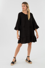 Vestido playero linen Negro