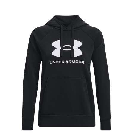 Canguro de Mujer Under Armour Logo Rival Fleece Negro