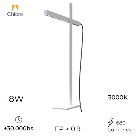 Portátil led plegable 8w 60cm Blanca