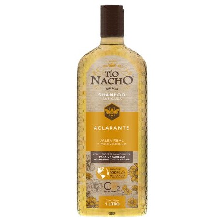 TIO NACHO SHAMPOO ANTI CAIDA ACLARANTE 1lts TIO NACHO SHAMPOO ANTI CAIDA ACLARANTE 1lts