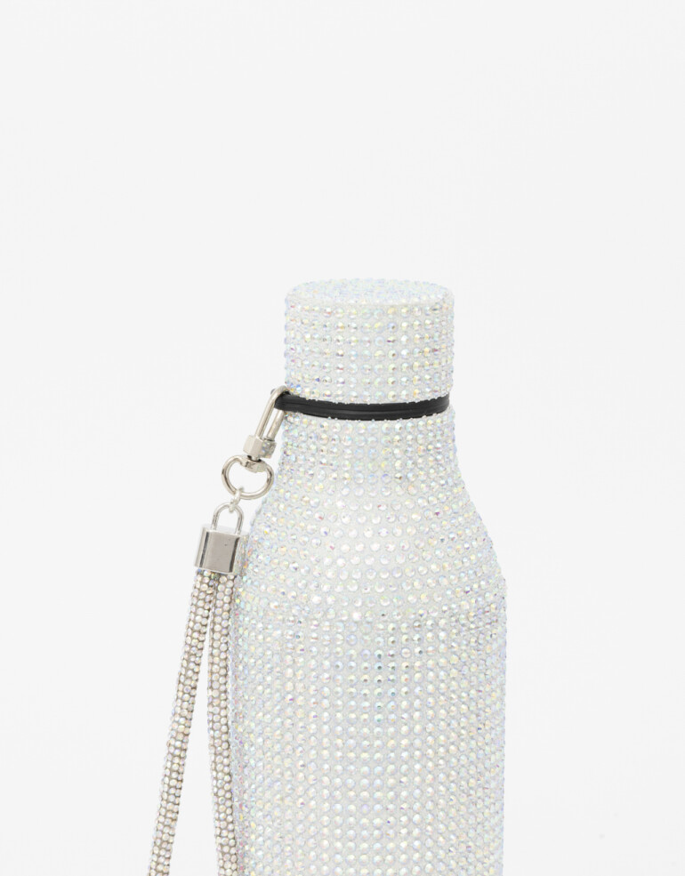 Artículos cocina Botellas Botella Metálica Con Strass - Cristal