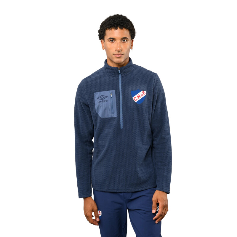 Buzo Medio Cierre Umbro Frontier Hombre NU143115 Azul