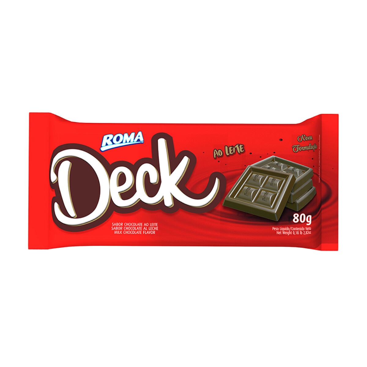 Chocolate DECK ROMA Tableta 80 gr - Leche 