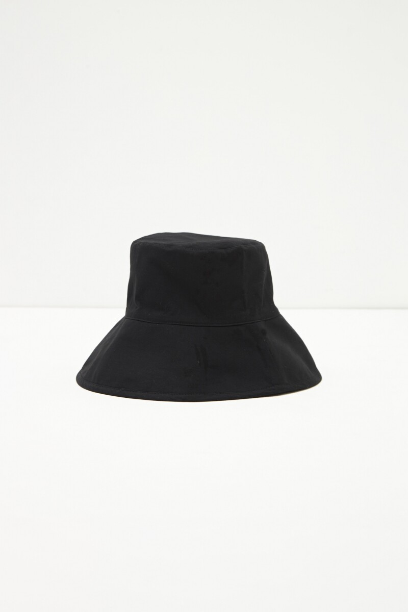Sombrero a cuadros vichy reversible negro