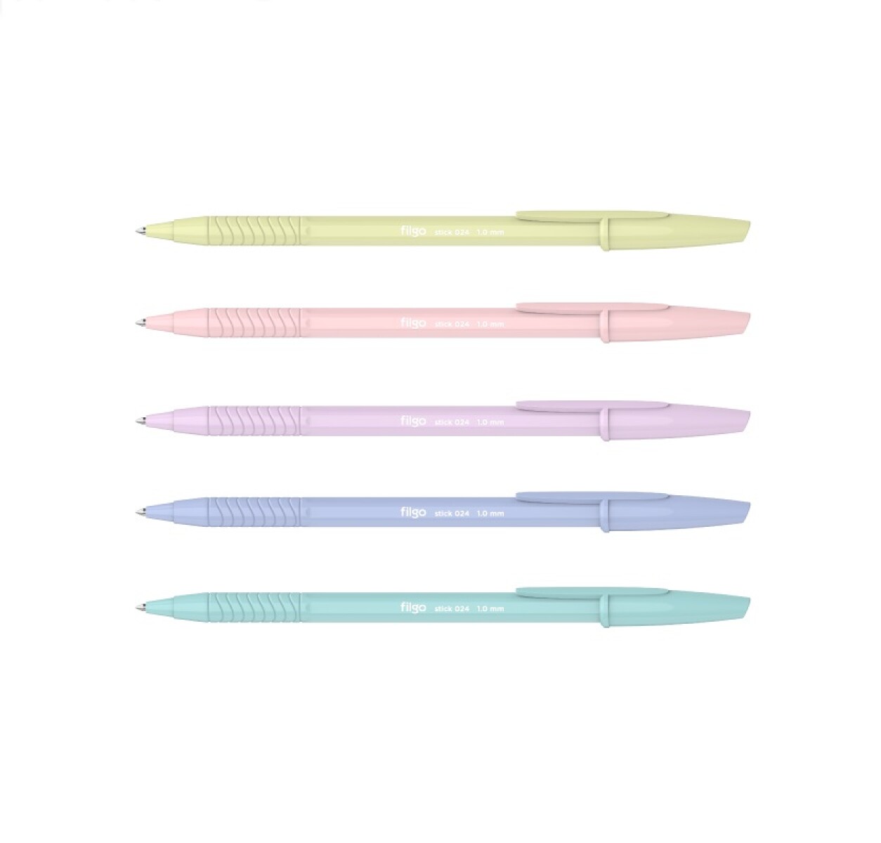Bolígrafo Filgo Stick Pastel 024 Tinta Azul 
