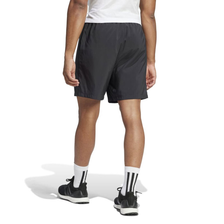 Short de Hombre Adidas Essentials Linear Logo Negro - Blanco