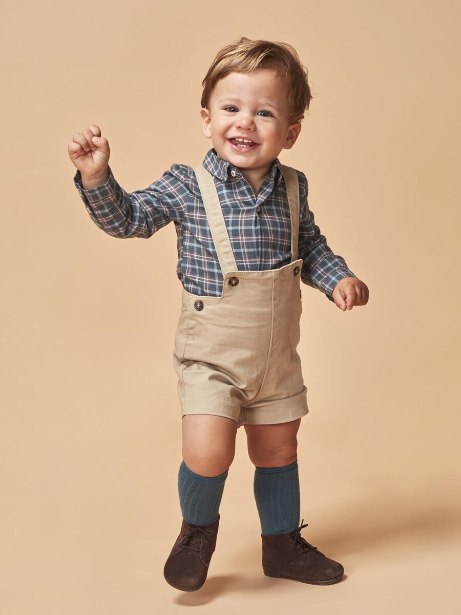 Camisa Body Cuello Bebe Petroleo