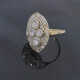 Anillo En Oro 18K, Brillantes Y Diamantes Anillo En Oro 18K, Brillantes Y Diamantes
