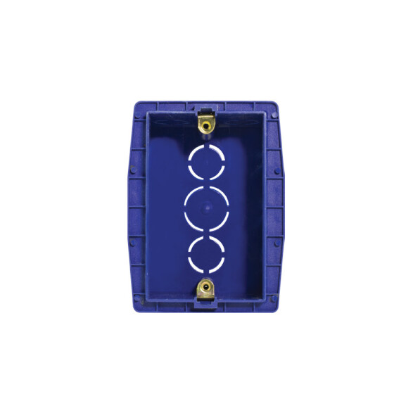 Caja de embutir llana 3 mód. con grapa metálica C10408