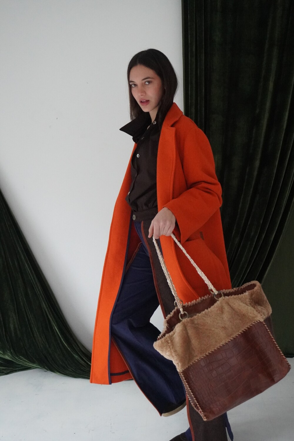 Deep Winter Bag Chocolate / Beige