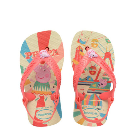 Sandalia de Niños Havaianas Baby Peppa Pig Amarillo Crema