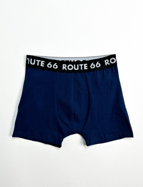 Boxer algodón Liso Navy