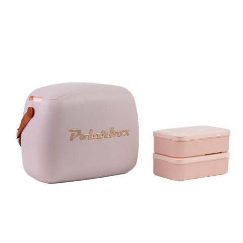 Conservadora Lunchera Térmica Pop 6L Polarbox Con 2 Tuppers Color Blanco