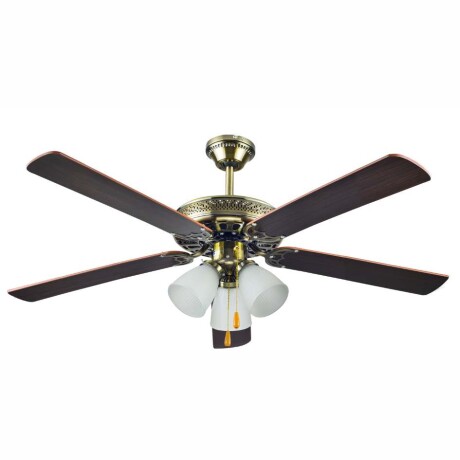 Ventilador De Techo Kassel KS-VT523L 52" 3 Luces 5 Aspas Ub MARRON