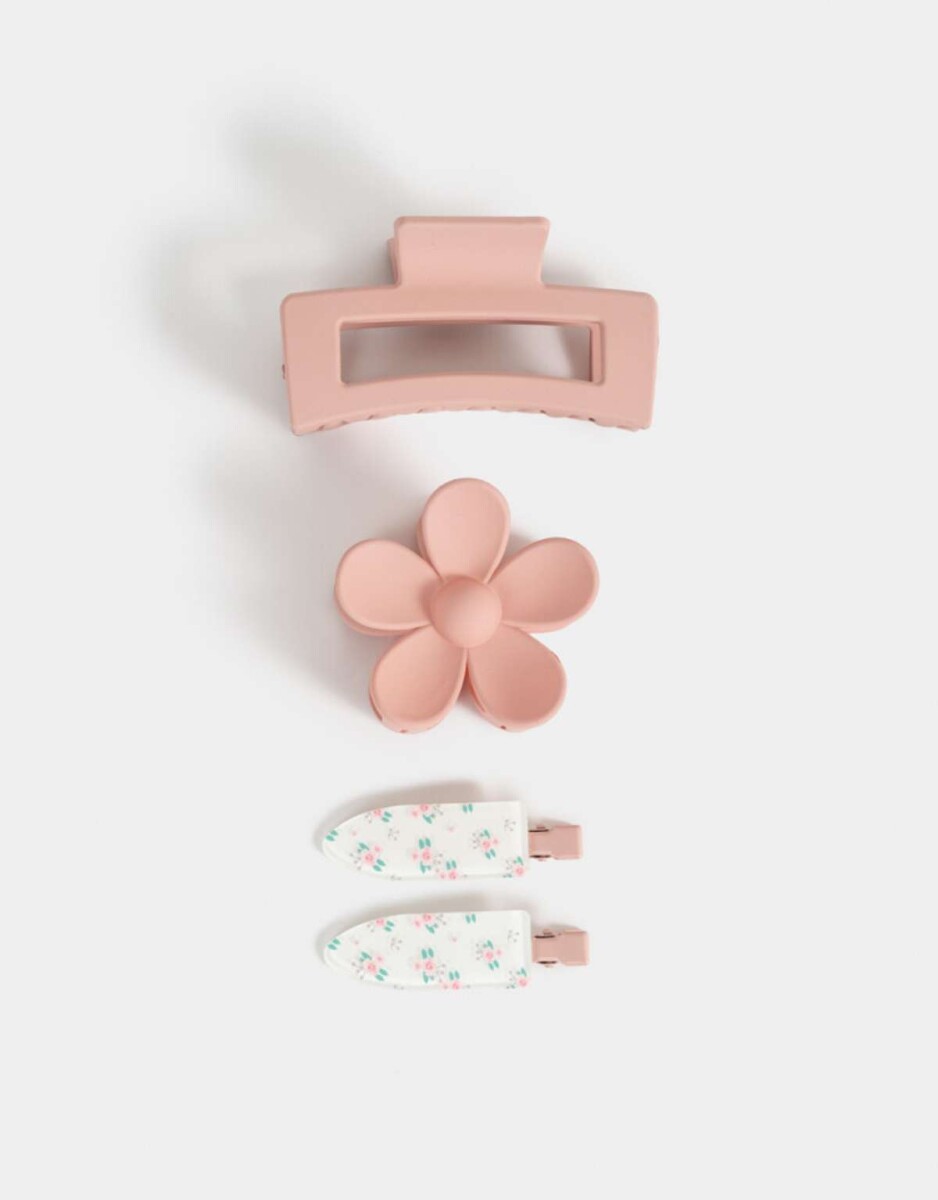 Accesorios Pelo Set Con flores - Combinacion Bicolor 