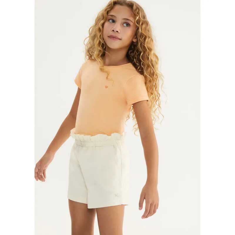 SHORTS FEM AMARELO CLARO