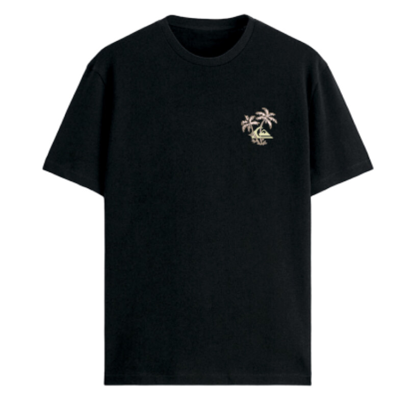 Remera Quiksilver Evo Learning From Nature - Negro Remera Quiksilver Evo Learning From Nature - Negro