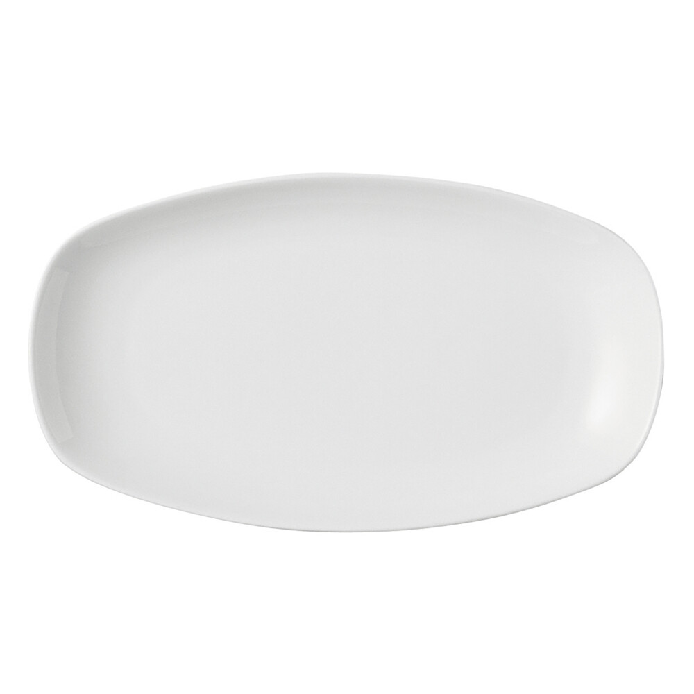 PLATO OVAL PORCELANA BLANCO 25CM