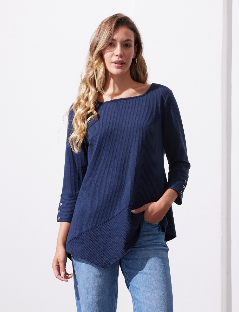 Blusa Tejida - Azul 