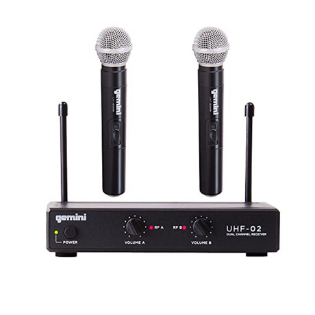 MICROFONO INALAMBRICO GEMINI UHF02MS12 DOS MICROS MICROFONO INALAMBRICO GEMINI UHF02MS12 DOS MICROS