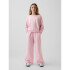 GAUZE WIDE LEG PANT ROSE MIST