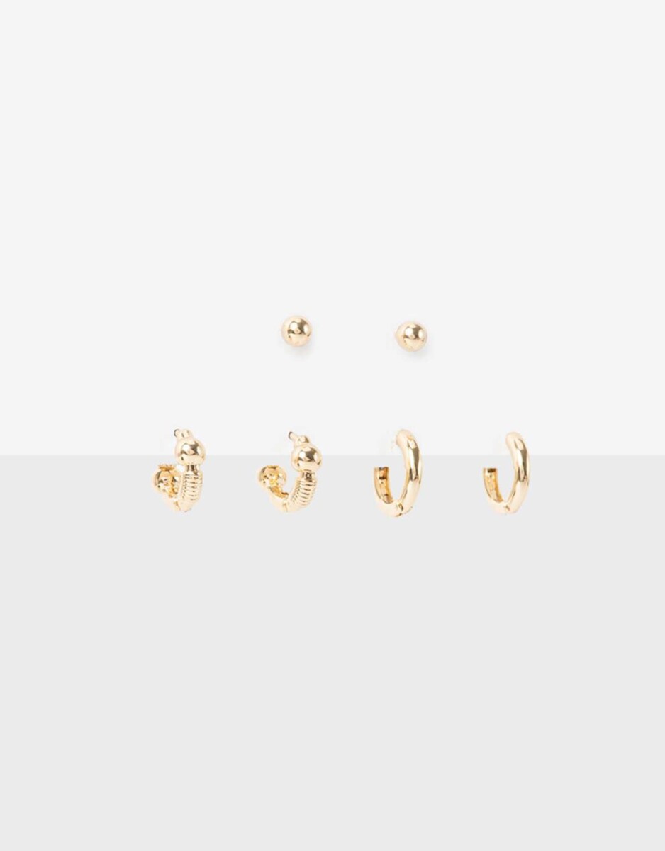 Set De Aros - Dorado 