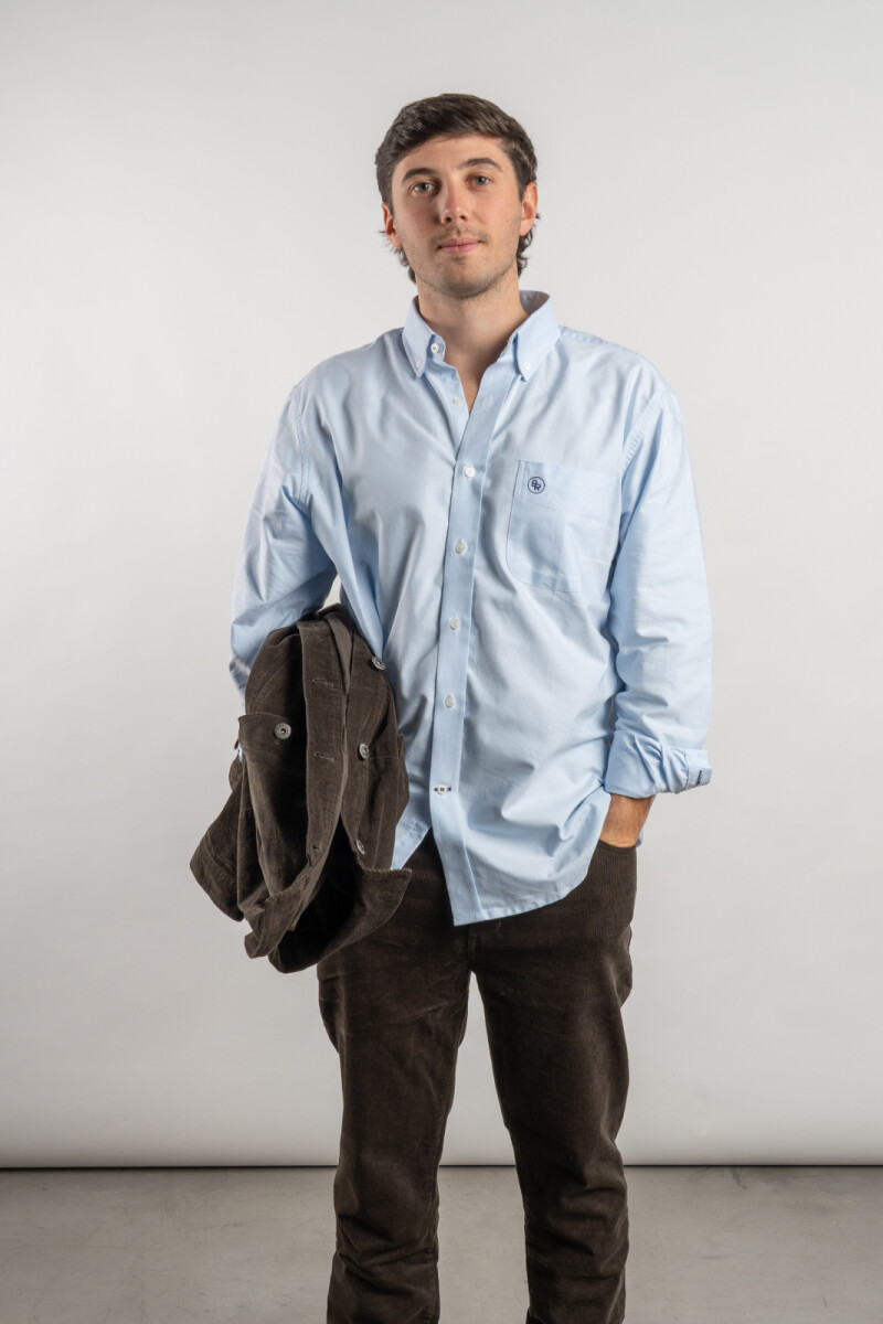 Camisa Oxford Brixton Celeste