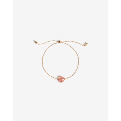 Pulsera Dije Corazón Dorado