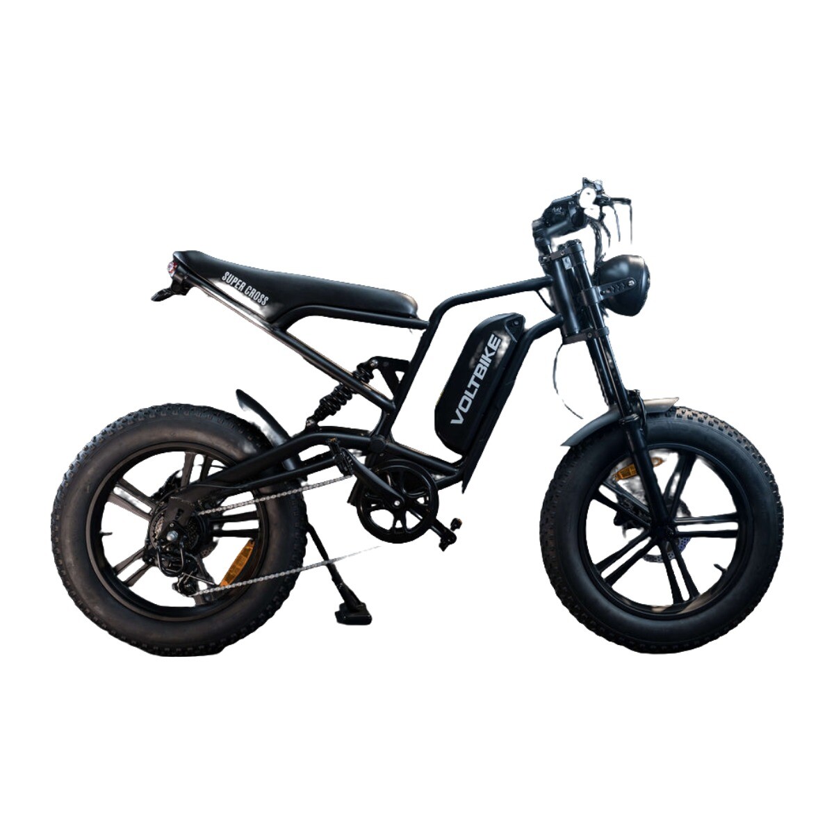 Bicicleta Eléctrica Fat Bike Voltbike SuperCross 500 W Rodado 20 Batería 48 V - Verde 