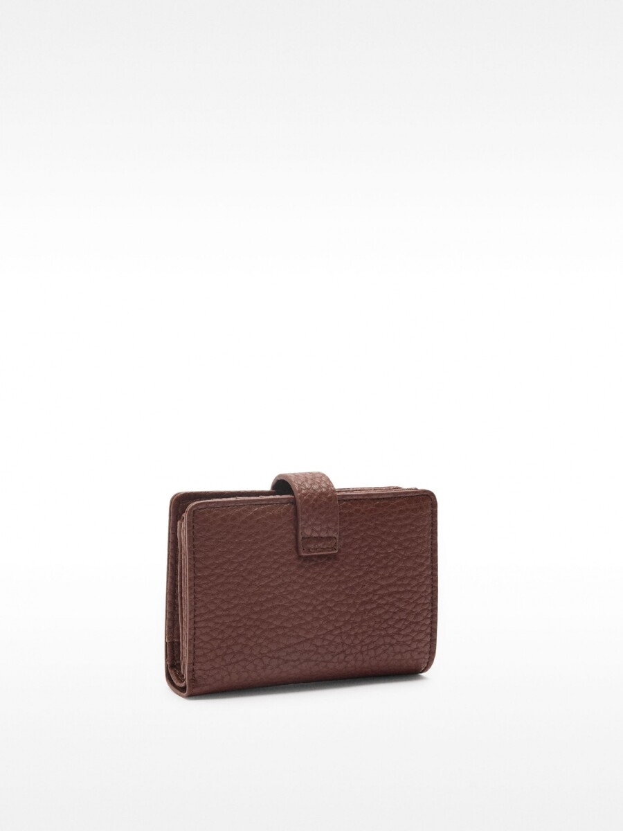 Cartera Con Textura S burdeos