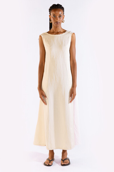 LARA LONG DRESS Cream