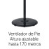 Ventilador De Pie Enxuta Vpenx920 1.70 Mts NEGRO