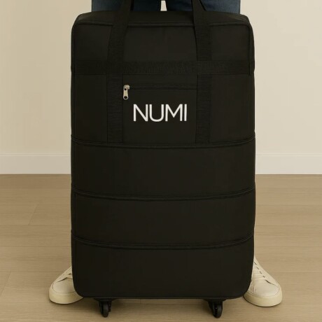 Bolso de Tela Gigante con 5 Ruedas 90x50x30cm Negro