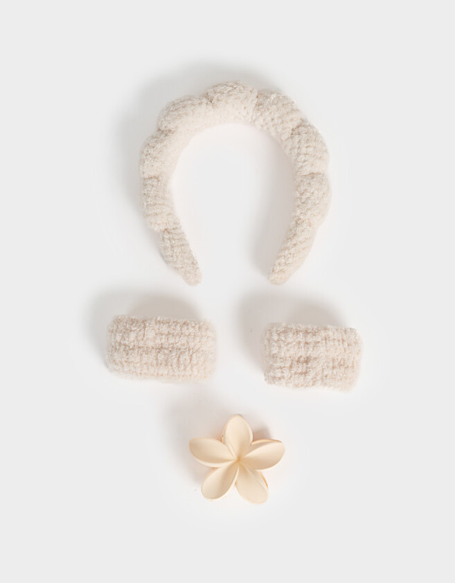 Accesorios Pelo Set Hawaianas Set De Accesorios De Pelo - Blanco Crudo