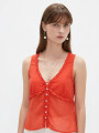 Musculosa Salen Rojo Anaranjado