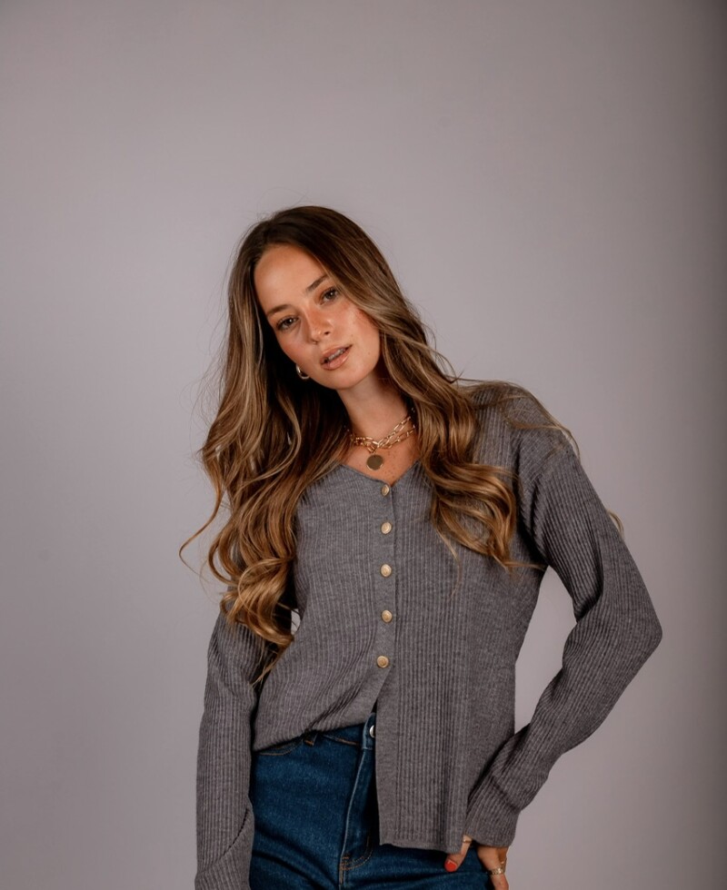 Blusa Marina gris